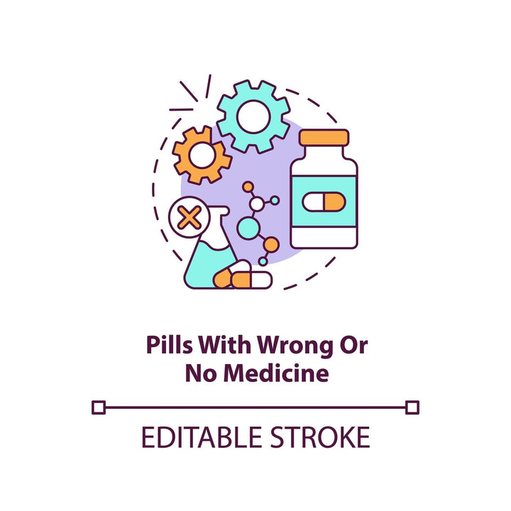 Online pharmacy concept icons bundle