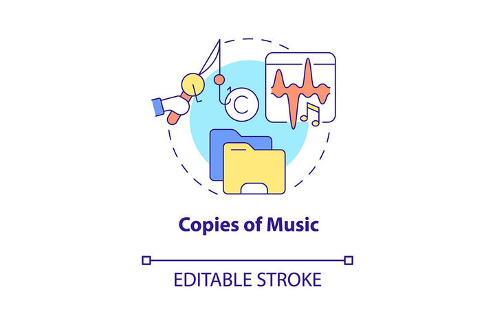 Online Piracy Concept Icons Bundle
