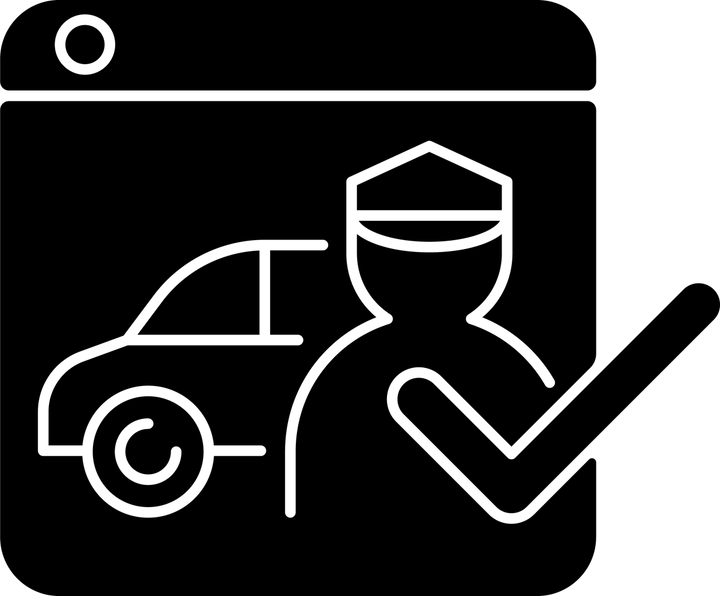Online platforms black glyph icons set on white space