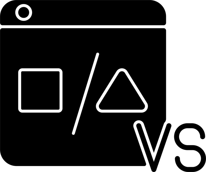 Online platforms black glyph icons set on white space
