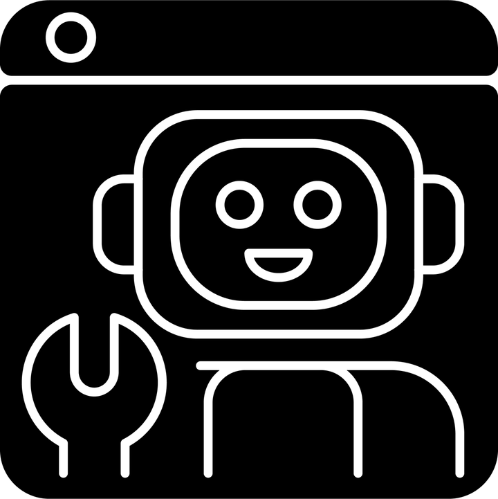 Online platforms black glyph icons set on white space