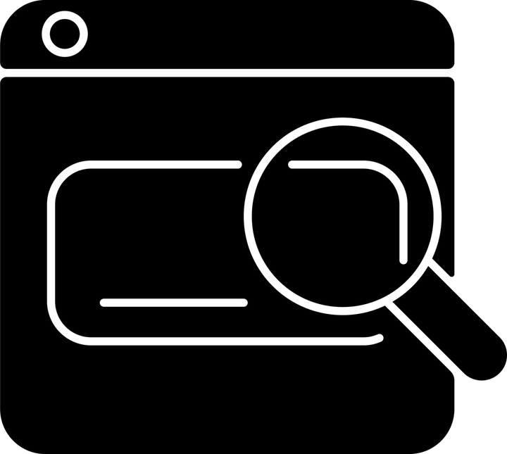 Online platforms black glyph icons set on white space