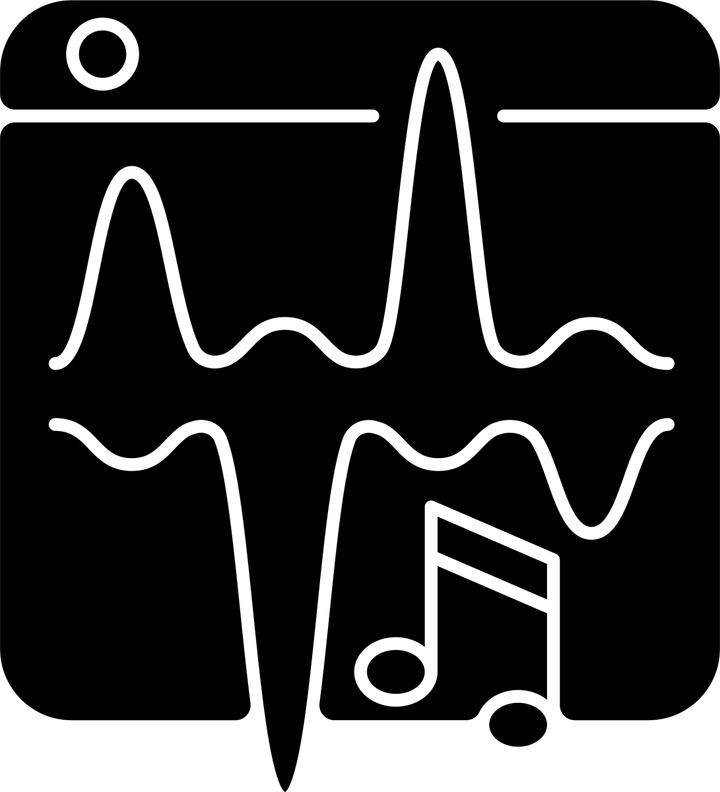 Online platforms black glyph icons set on white space