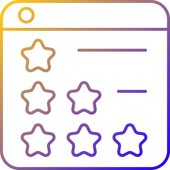 Online platforms gradient linear vector icons set