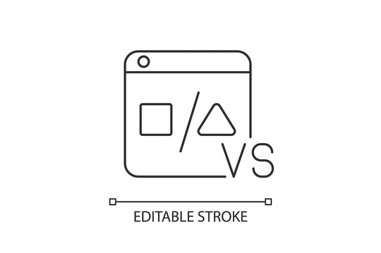 Online platforms linear icons set for dark and light mode