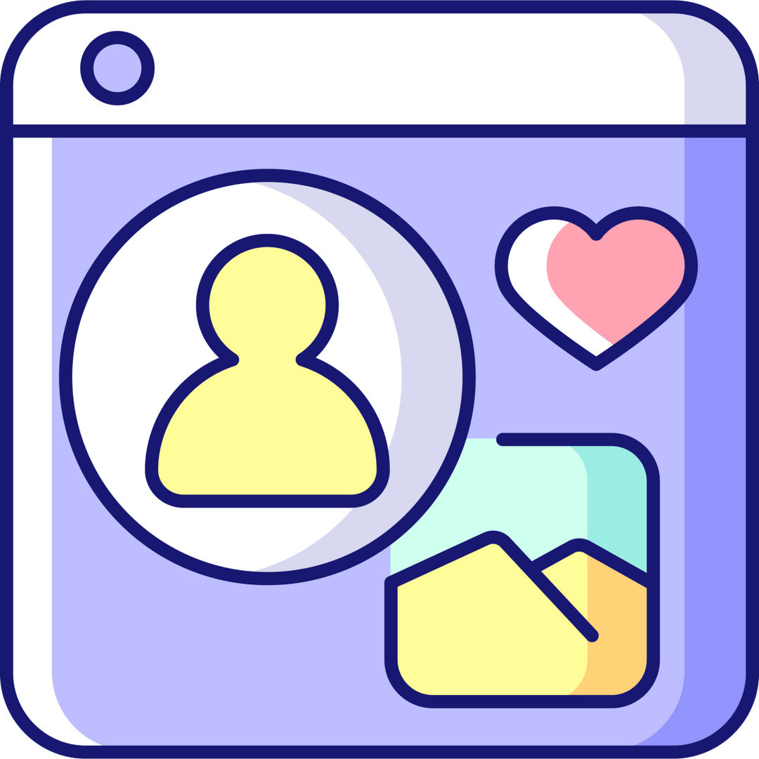 Online platforms RGB color icons set
