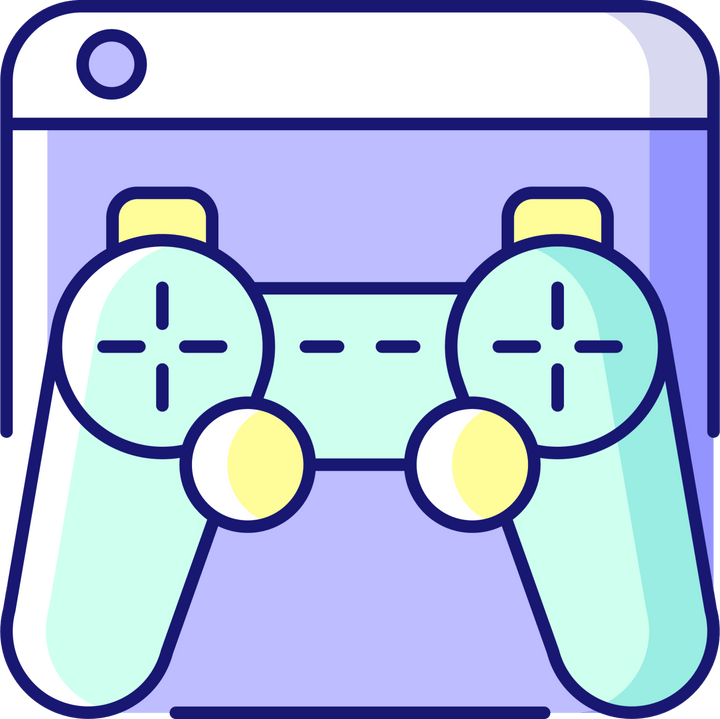 Online platforms RGB color icons set