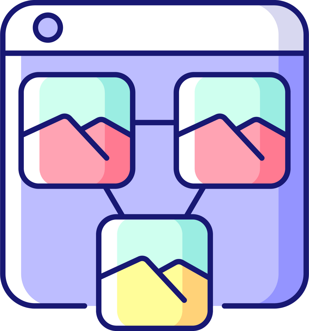 Online platforms RGB color icons set