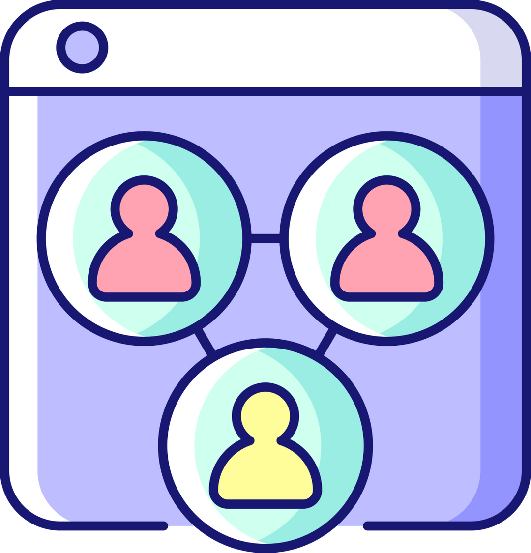 Online platforms RGB color icons set