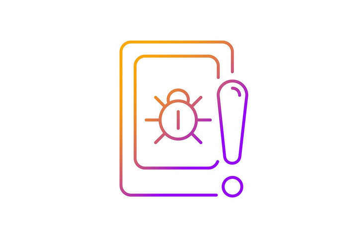 Online surveillance and censorship gradient linear vector icons set