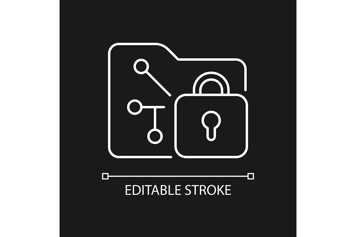 Online surveillance and censorship linear icons set for dark and light mode. Editable Stroke