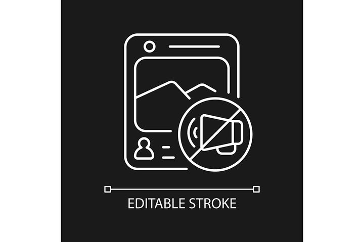 Online surveillance and censorship linear icons set for dark and light mode. Editable Stroke