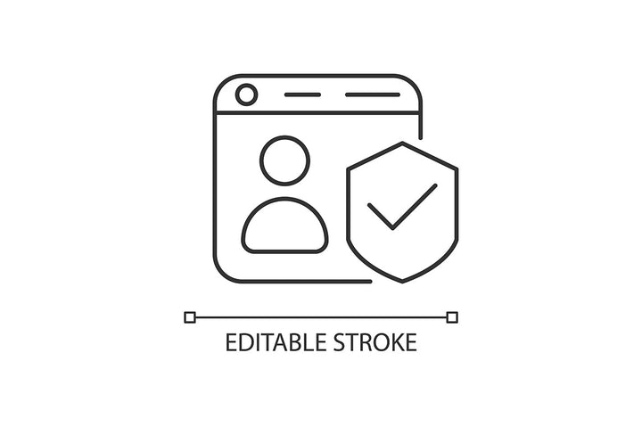 Online surveillance and censorship linear icons set for dark and light mode. Editable Stroke