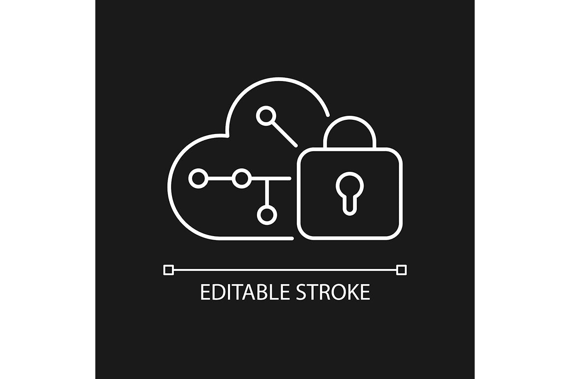 Online surveillance and censorship linear icons set for dark and light mode. Editable Stroke