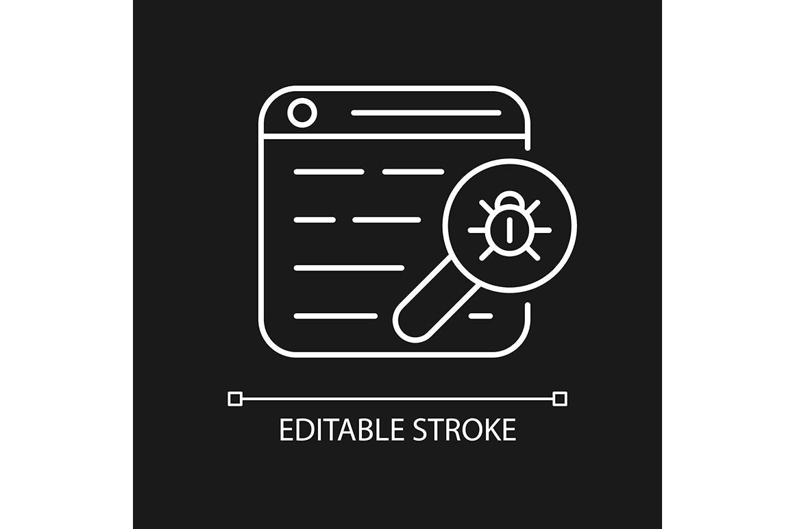 Online surveillance and censorship linear icons set for dark and light mode. Editable Stroke
