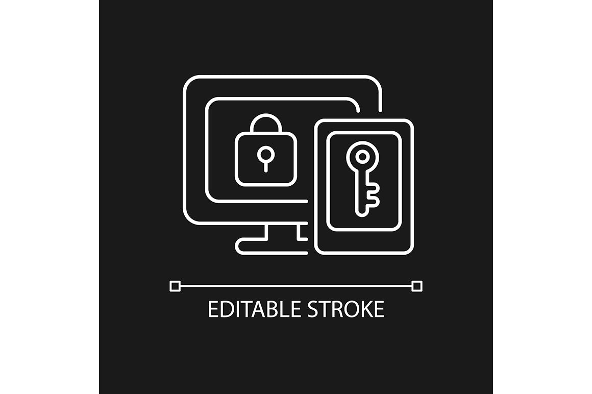 Online surveillance and censorship linear icons set for dark and light mode. Editable Stroke