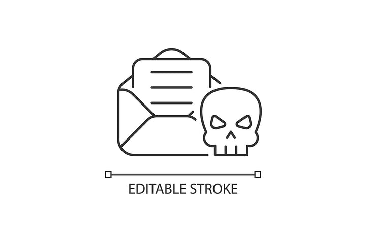 Online surveillance and censorship linear icons set for dark and light mode. Editable Stroke