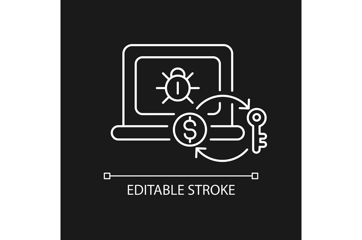 Online surveillance and censorship linear icons set for dark and light mode. Editable Stroke