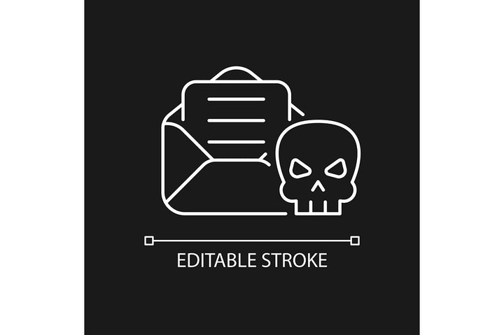 Online surveillance and censorship linear icons set for dark and light mode. Editable Stroke