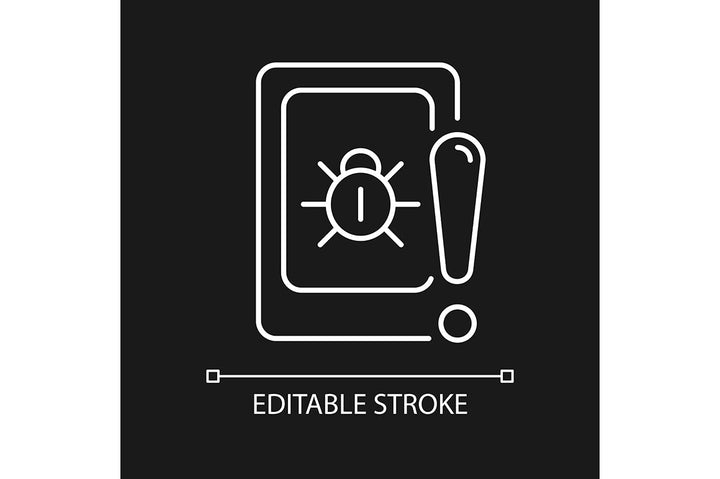 Online surveillance and censorship linear icons set for dark and light mode. Editable Stroke