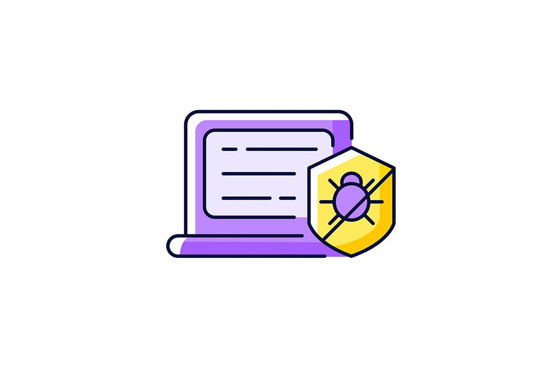 Online surveillance and censorship purple RGB color icons set