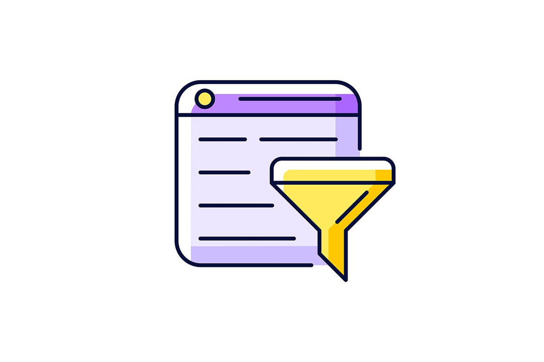 Online surveillance and censorship purple RGB color icons set