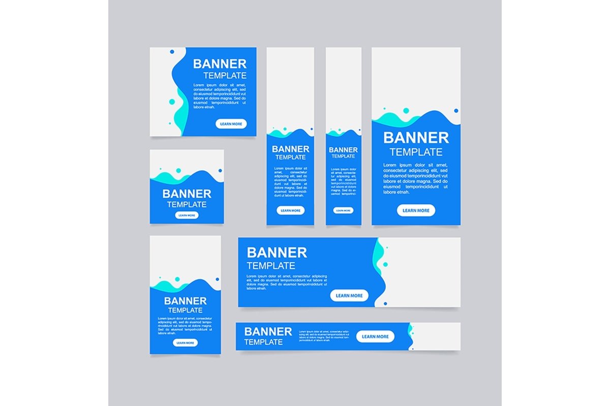 Online tutor web banner template bundle
