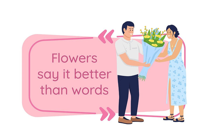 Order bouquet social media post mockup set