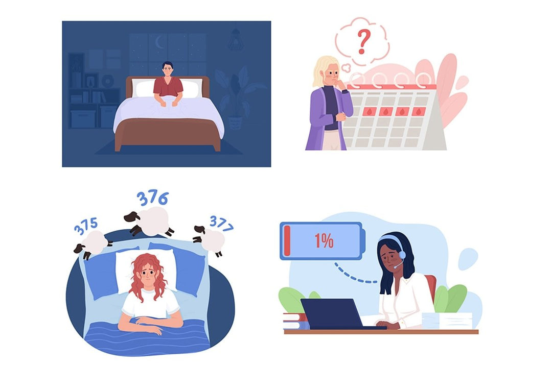 Pain color vector isolated illustration set