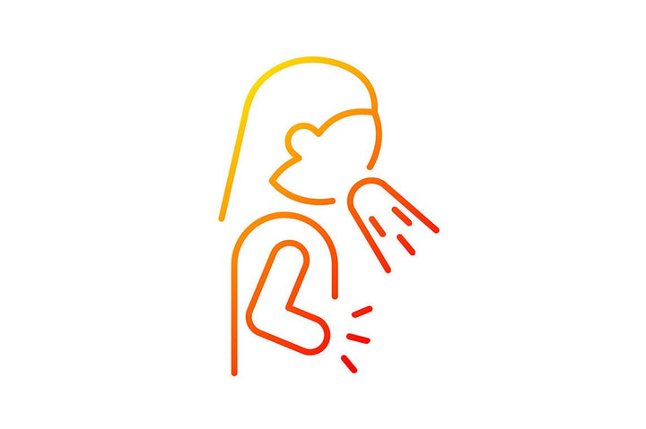 Panic disorder gradient icons set for dark and light mode