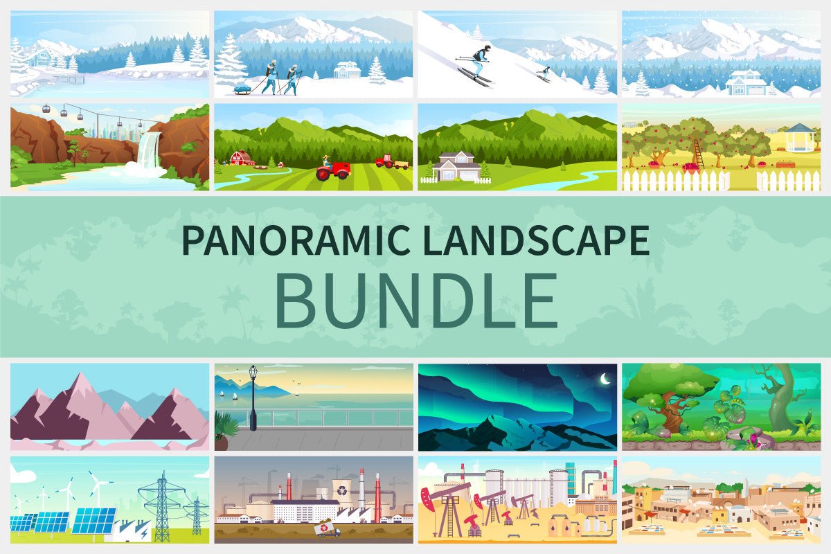 Panoramic landscape bundle