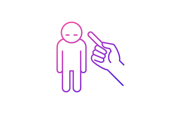 Parent and child interaction gradient icons set for dark and light mode