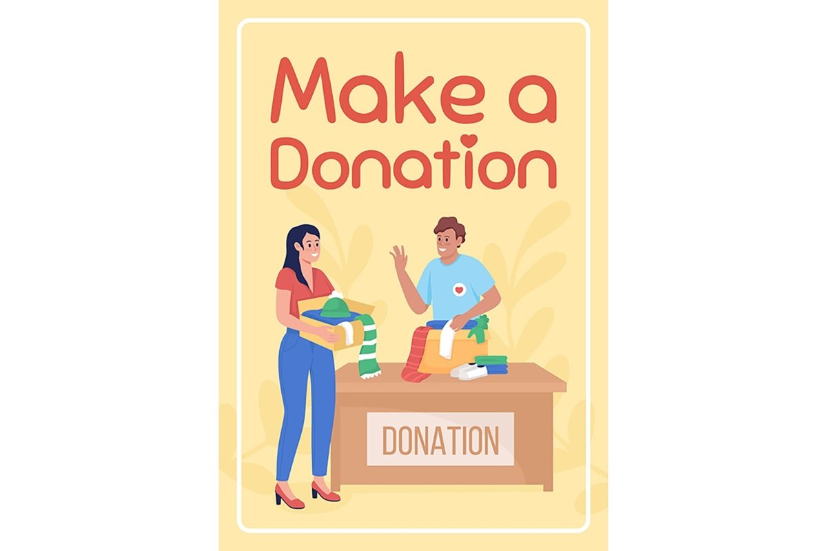 Participation in charity banner mockup set