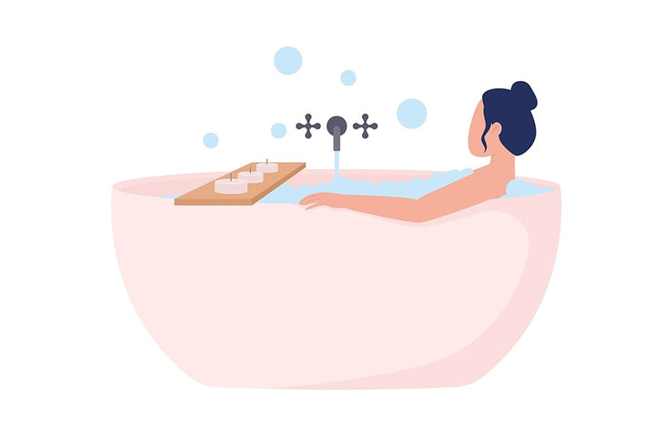People at home semi flat color vector characters set