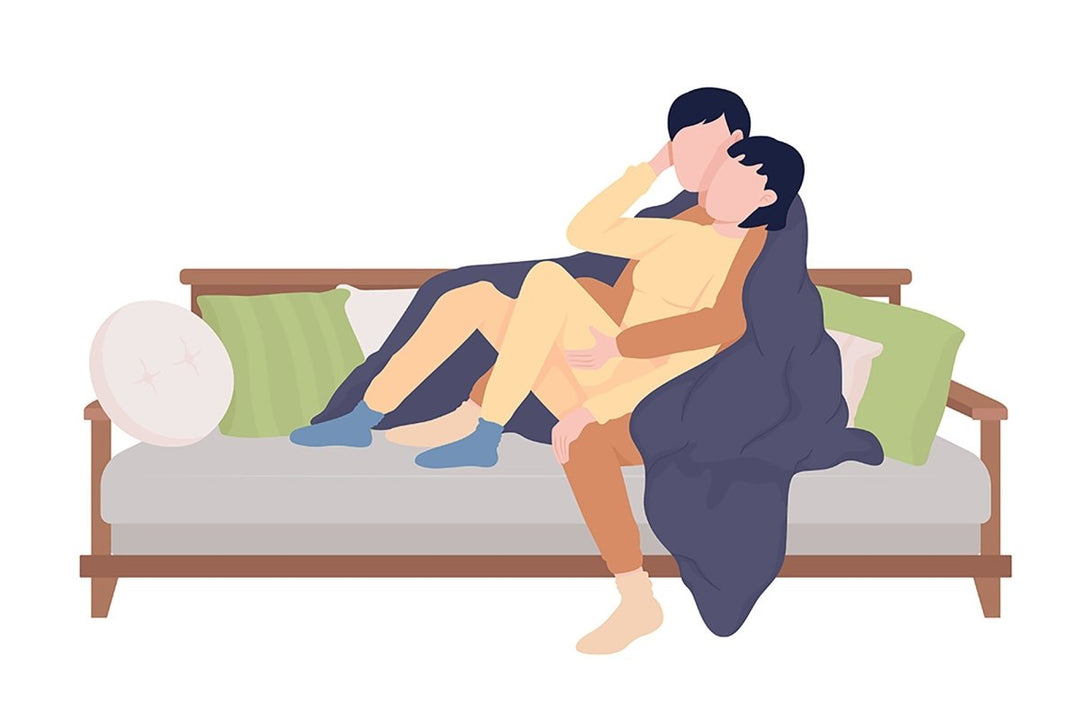 People at home semi flat color vector characters set