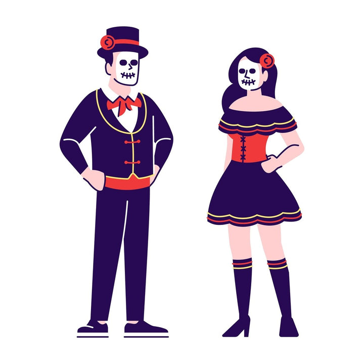 People in festive costumes bundle