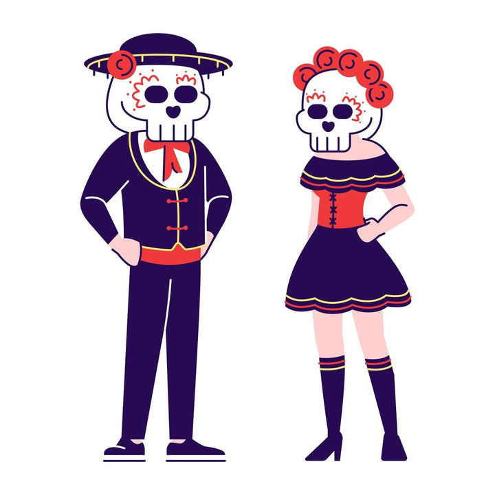 People in festive costumes bundle