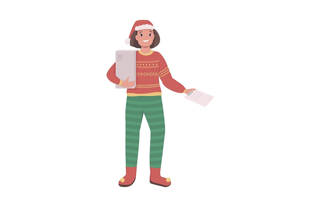 People on winter flat color vector character bundle