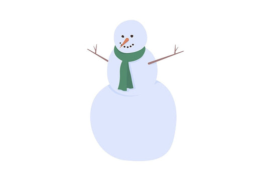People on winter flat color vector character bundle