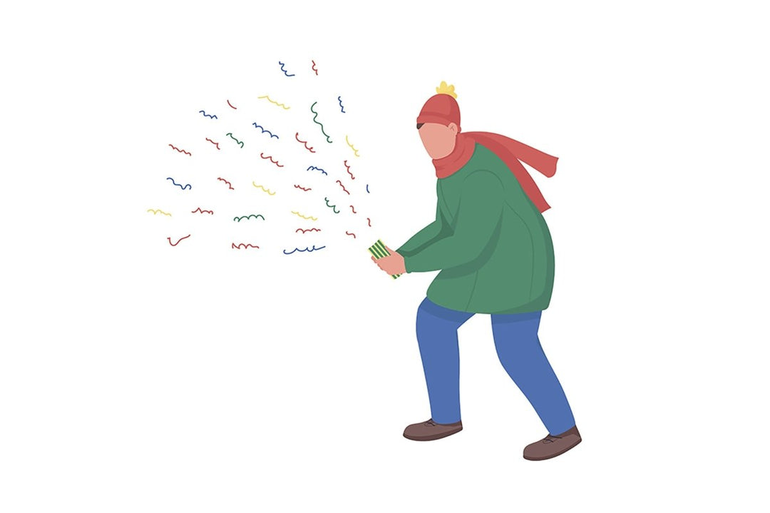 People on winter flat color vector character bundle