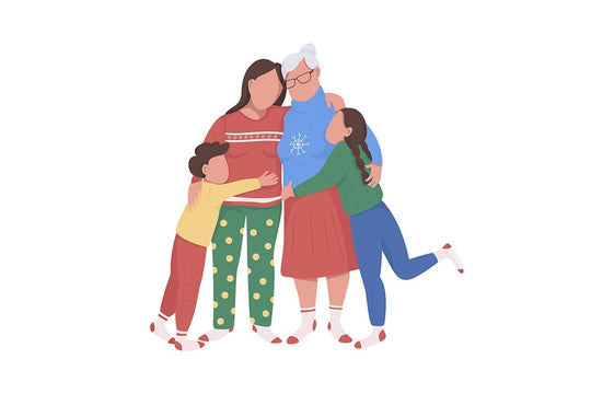 People on winter flat color vector character bundle