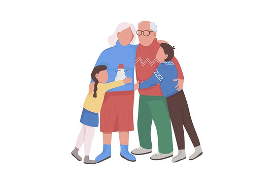 People on winter flat color vector character bundle
