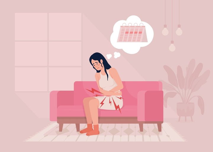 People suffering from different pain flat color vector illustrations set