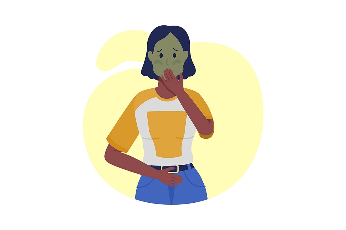 People with covid complications semi flat color vector character set