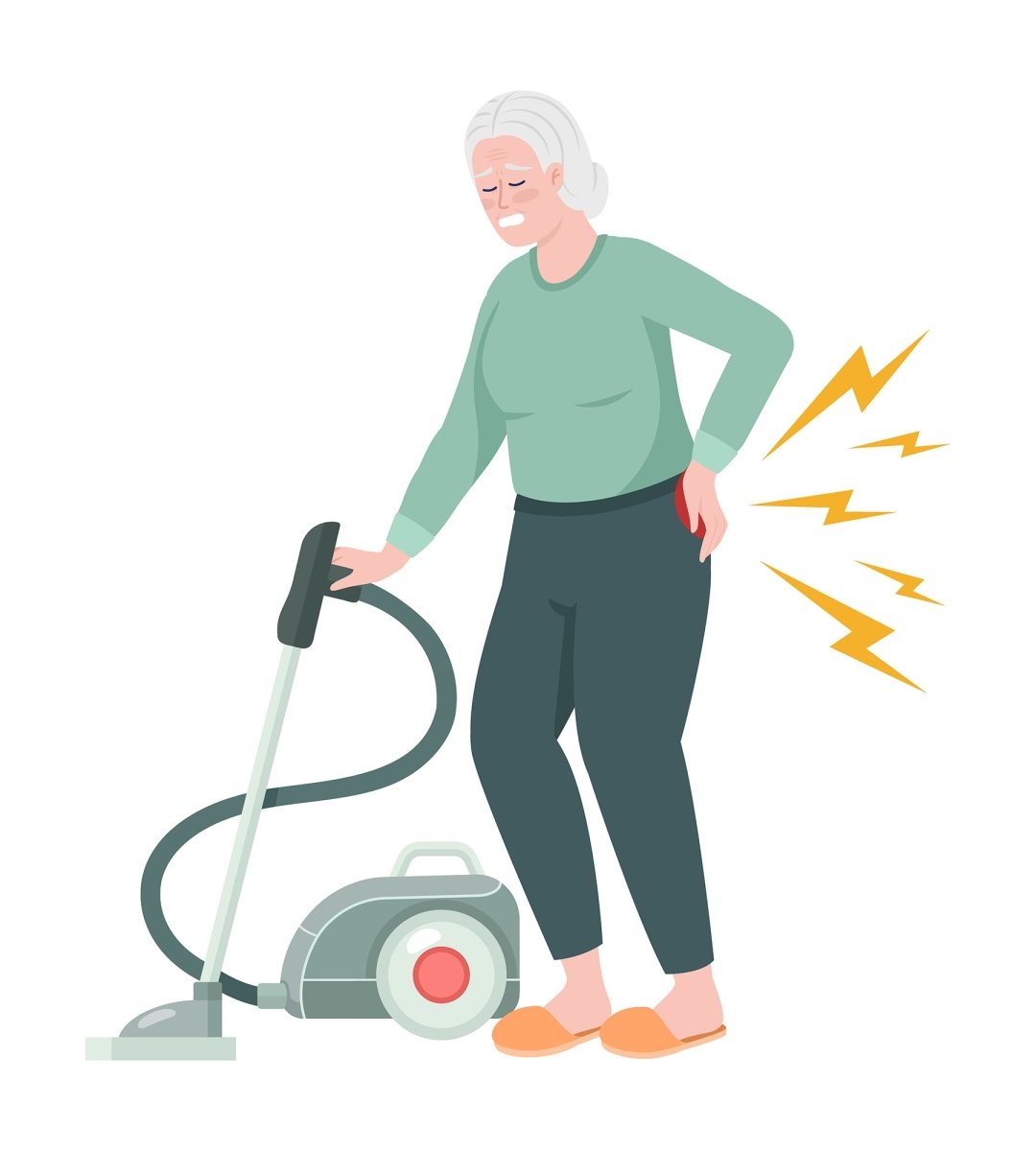 People with pain color vector characters set