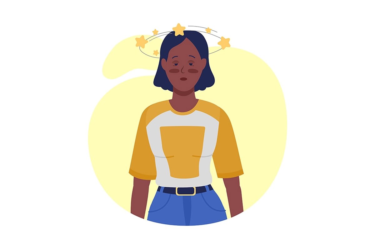 People with post covid syndrome semi flat color vector character set