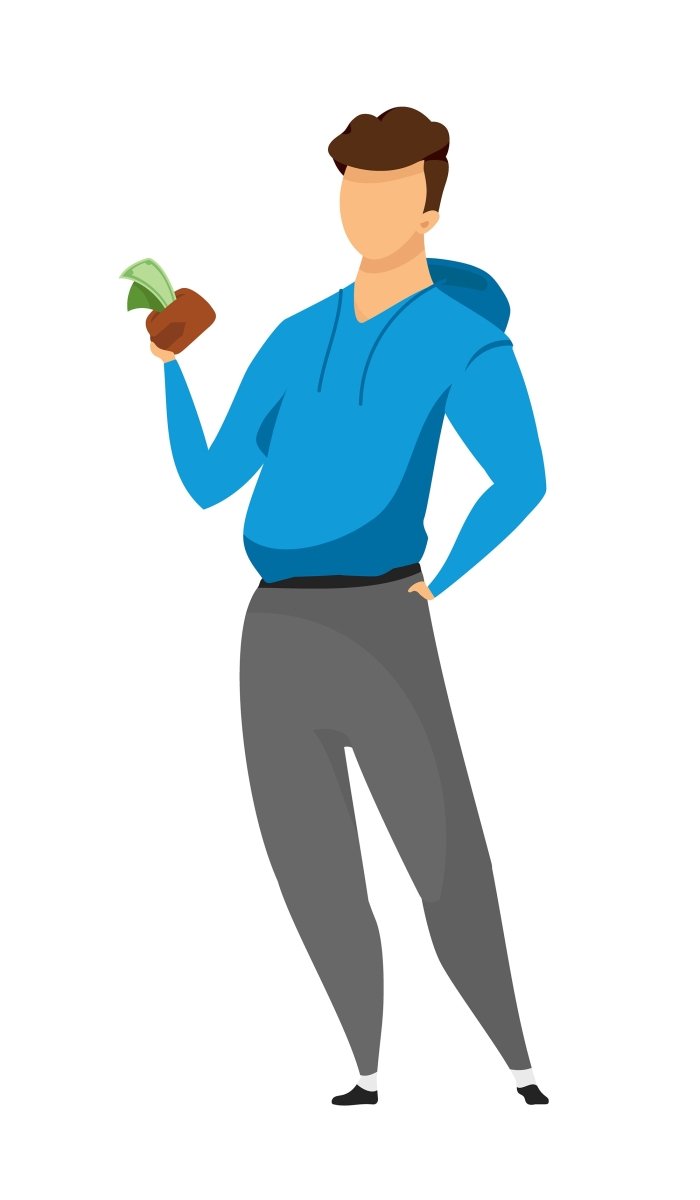 People with terminal service vector character bundle