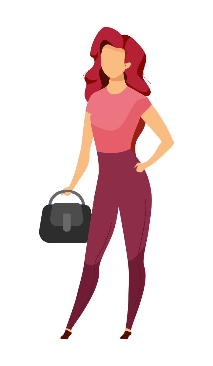 People with terminal service vector character bundle