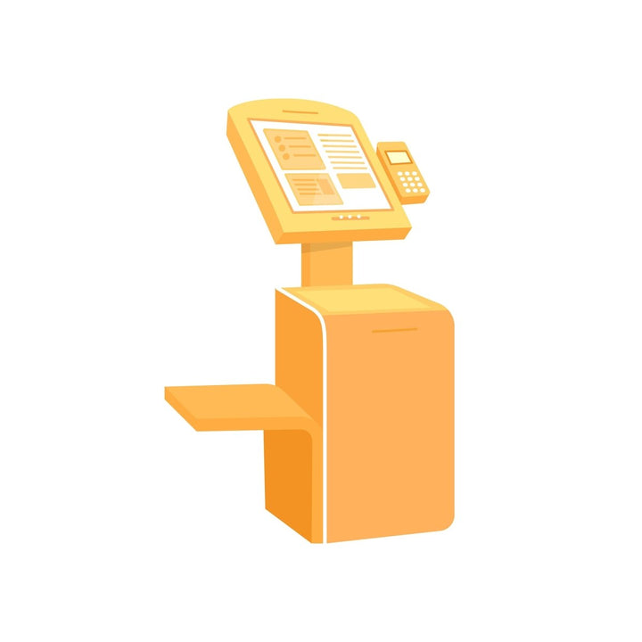 People with terminal service vector character bundle