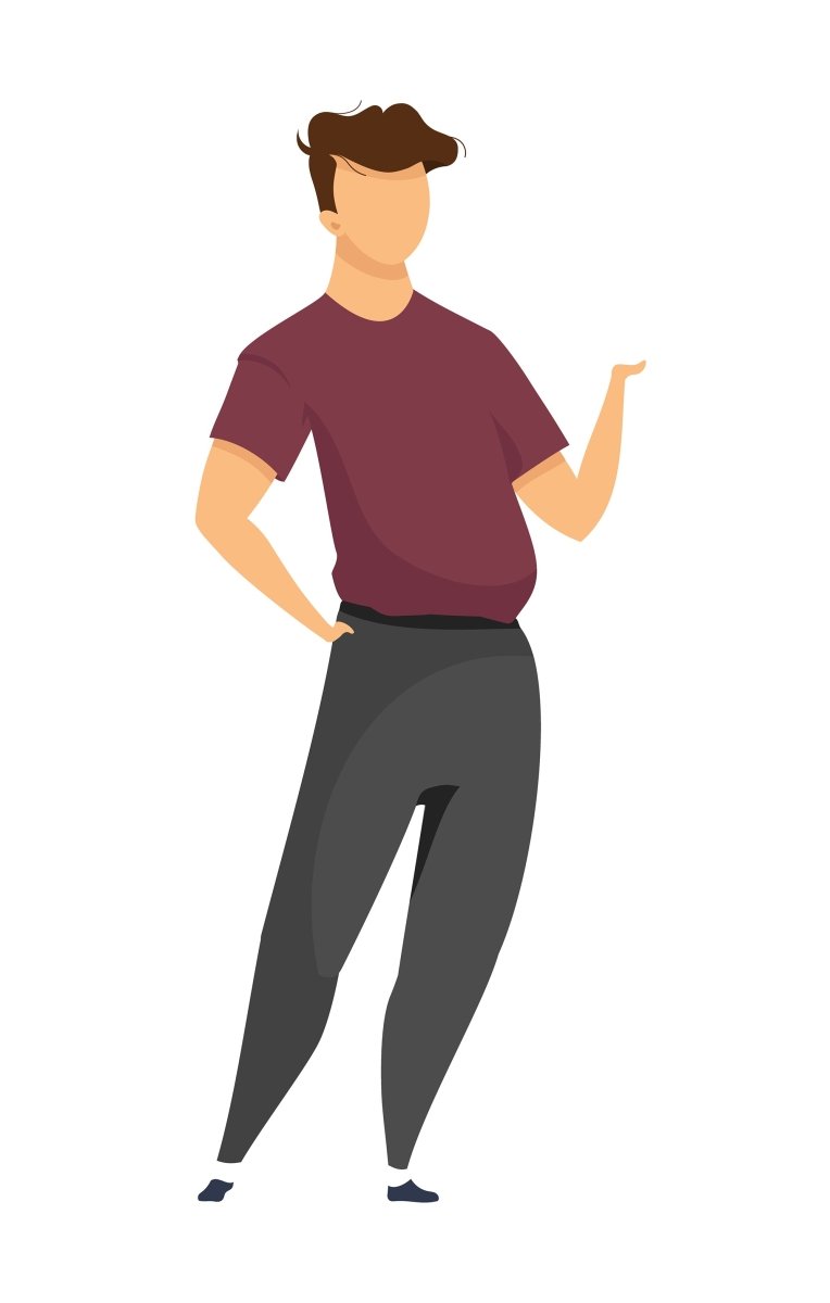 People with terminal service vector character bundle